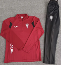25-26 Cordoba Red Half Pull Tracksuit (Pants Have Pocket)(半拉链)