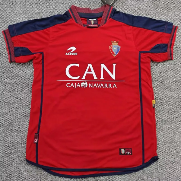2000-2002 Osasuna Home Retro Soccer Jersey (带章)
