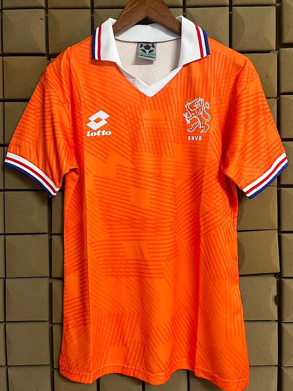 1993 Netherlands Home Retro Soccer Jersey