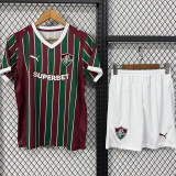 26-27 Fluminense Home Kids Soccer Jersey
