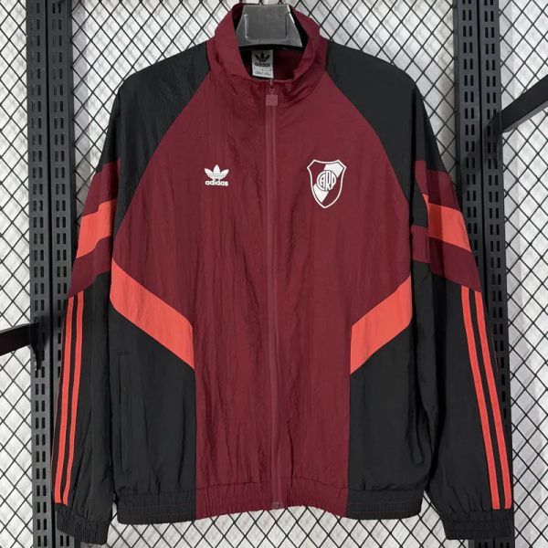 26-27 River Plate Jujube Red Windbreaker