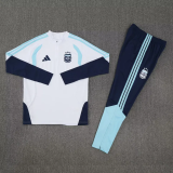 26-27 Argentina White Half Pull Tracksuit (半拉链)