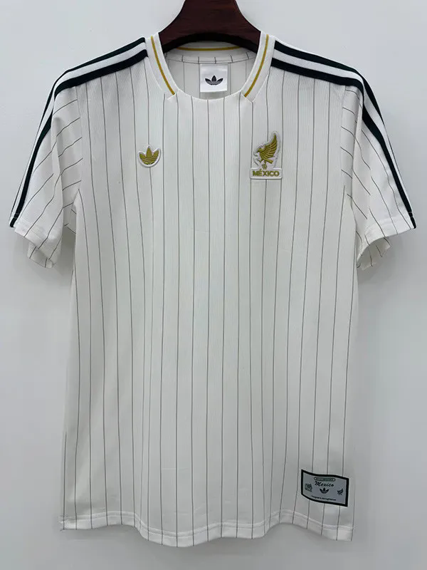 26-27 Mexico White Casual Edition Fans Training shirts
