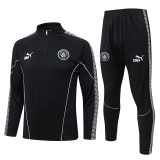 25-26 Man City Black Half Pull Tracksuit #B25154(半拉链)
