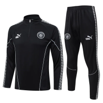 25-26 Man City Black Half Pull Tracksuit #B25154(半拉链)