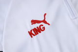 25-26 ACM White Kids Half Pull Tracksuit #E25222(童装)(半拉链)