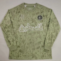 25-26 Palestine FC Light Green Long Sleeve Training shirts (阿拉伯文)(长袖)