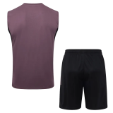25-26 RMA Gray Purple Tank top and shorts suit #D25277