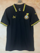 25-26 Ghana Black Polo Short Sleeve (有领)