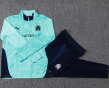 25-26 Marseille Lake blue Kids Half Pull Tracksuit #E25194(童装)(半拉链)