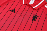 25-26 Man Utd Red Short shirts and Long trousers Suit