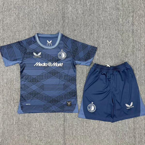 25-26 Feyenoord Away Kids Soccer Jersey