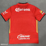 25-26 Toluca Home Fans Soccer Jersey 带星