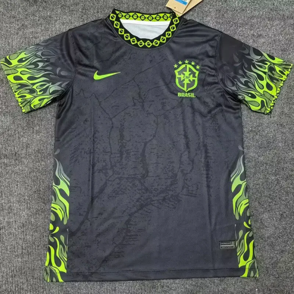 25-26 Brazil Black Green Special Edition Training shirts