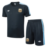 25-26 Argentina Dark gray Training Short Suit #D2559
