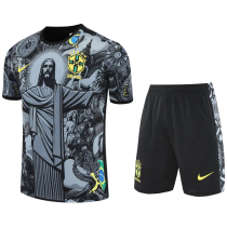 25-26 Brazil Grey Training Short Suit