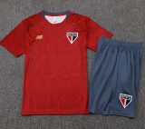 25-26 Sao Paulo Red Training Short Suit #D25129