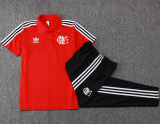 25-26 Flamengo Red Short shirts and Long trousers Suit #C2517