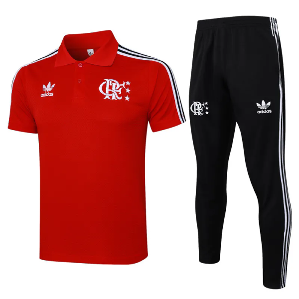 25-26 Flamengo Red Short shirts and Long trousers Suit #C2517