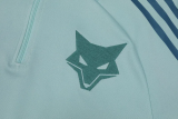25-26 Cruzeiro Light green Kids Half Pull Tracksuit (童装)(半拉链)