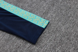 25-26 Marseille Royal blue Kids Half Pull Tracksuit #E25237(童装)(半拉链)