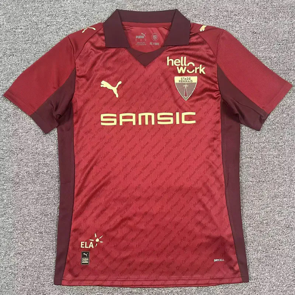 25-26 Stade Rennais Red 125th Anniversary Fans Soccer Jersey