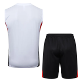 25-26 Bayern White Tank top and shorts suit #D2558