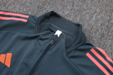 25-26 Bayern Dark gray Jacket Tracksuit #A2563