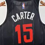 25-26 Raptors CARTER #15 Black City Edition Top Quality Hot Pressing NBA Jersey