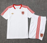 25-26 Bayern White Training Short Suit #D2537