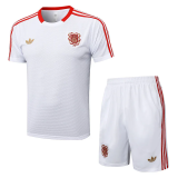 25-26 Bayern White Training Short Suit #D2537