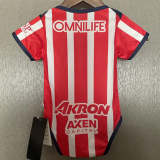 25-26 Chivas Guadalajara Home Baby Infant Crawl Suit