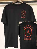 26-27 Brazil Black High Quality Casual T-Shirt