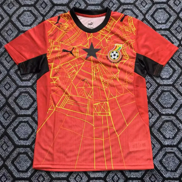 26-27 Ghana Red Fans Soccer Jersey