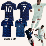 26-27 France White Blue Special Edition Player Version Training shirts