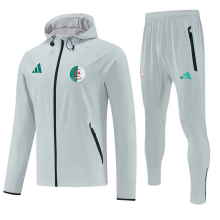 26-27 Algeria Gray Hoodie Jacket Tracksuit