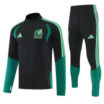 26-27 Mexico Black Half Pull Tracksuit (半拉链)