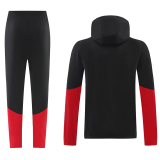 25-26 Germany Black Hoodie Jacket Tracksuit
