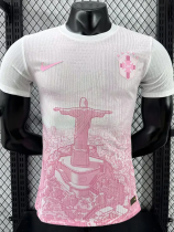25-26 Brazil Pink White Special Edition Player Version Soccer Jersey