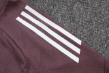 25-26 Man Utd Grey purple Training Short Suit #D25126