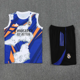 25-26 RMA White blue Tank top and shorts suit