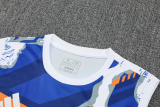 25-26 RMA White blue Tank top and shorts suit