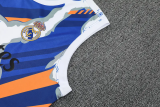25-26 RMA White blue Tank top and shorts suit