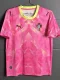 26-27 Portugal Pink Yellow Goalkeeper Fans Soccer Jersey