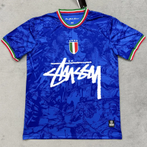 24-25 Italy Blue Special Edition Fans Soccer Jersey (Print Personalized AD)