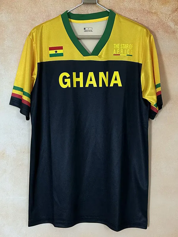 26-27 Ghana Yellow Black Fans Training shirts (GH)