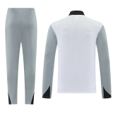 26-27 PSG White Gray Half Pull Tracksuit (半拉链)
