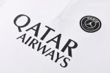 26-27 PSG White Gray Half Pull Tracksuit (半拉链)