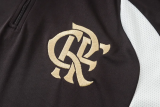 26-27 Flamengo Brown Half Pull Tracksuit #B26020(半拉链)