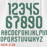 26-27 Algeria Home Long Sleeve Player Version Soccer Jersey (长袖球员)无星